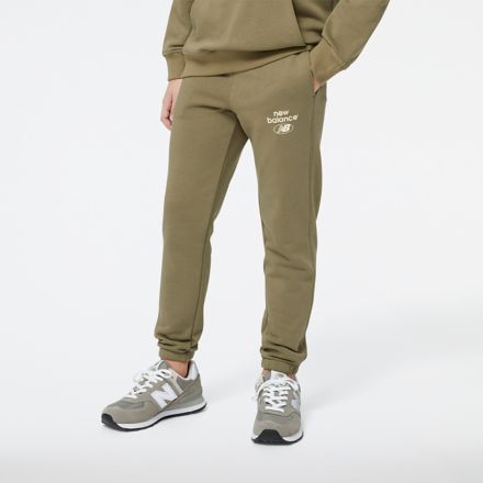 New Balance Hoops Essentials Fundamental Pant Green - Mens - Sweatpants New  Balance