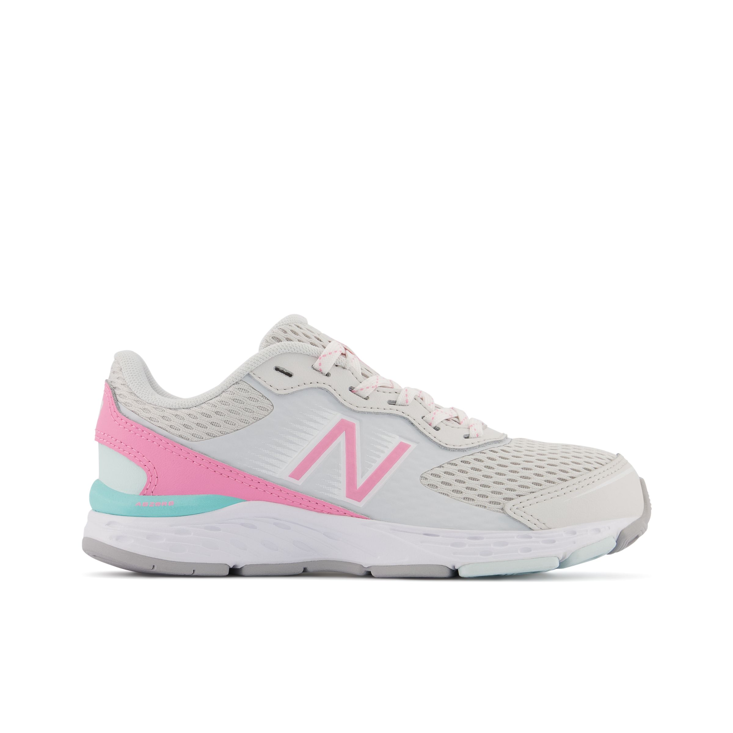 

New Balance Kids' 680v6 Grey/Pink/Blue - Grey/Pink/Blue