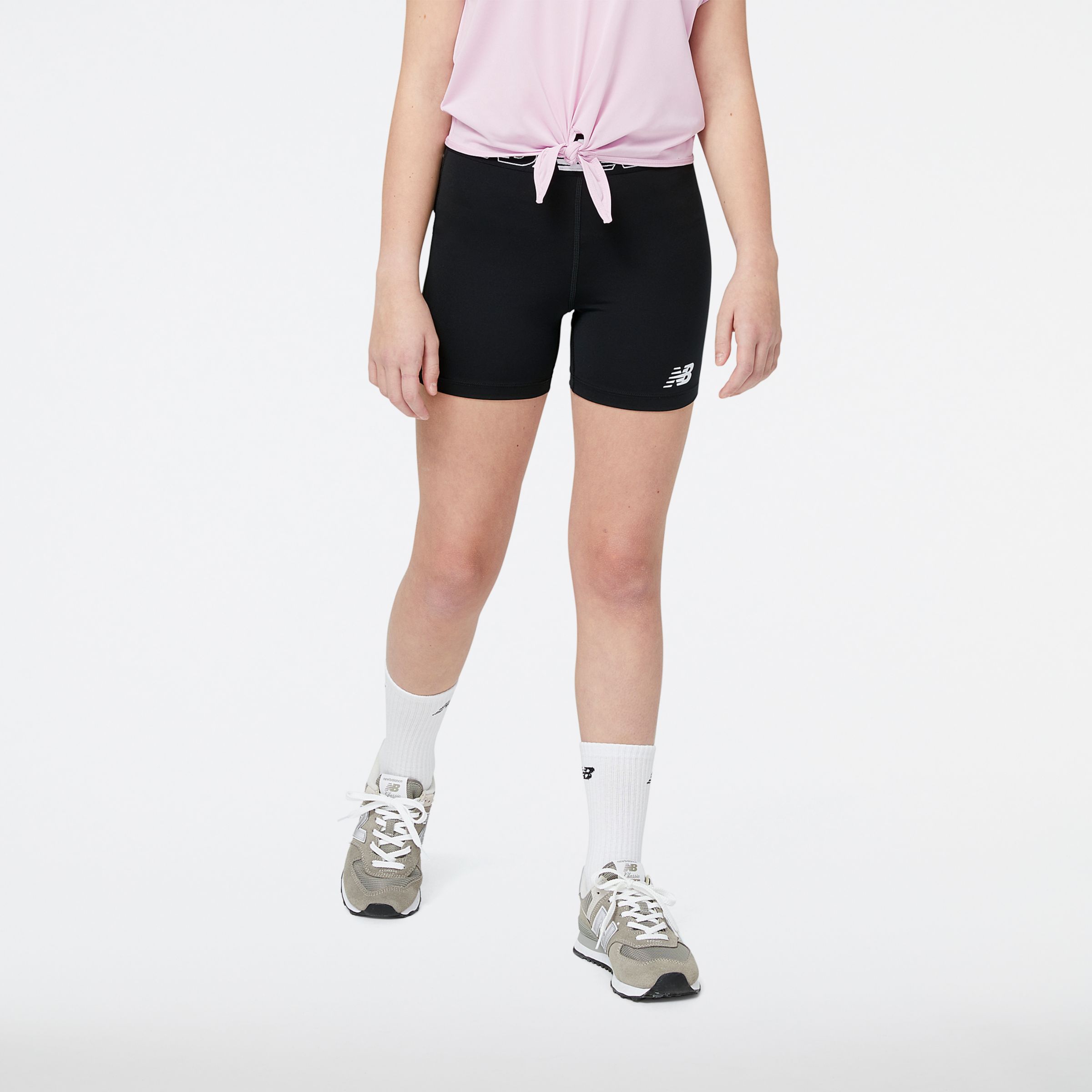 New Balance Crian?a Relentless Fitted Short in Preto, Poly Knit, Tamanho S