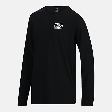 New Balance NB Essentials Long Sleeve, YT33510BK image number null