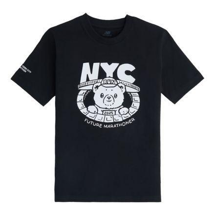 New Balance NYC Marathon Youth Graphic T-Shirt, YT53739MBK image number null