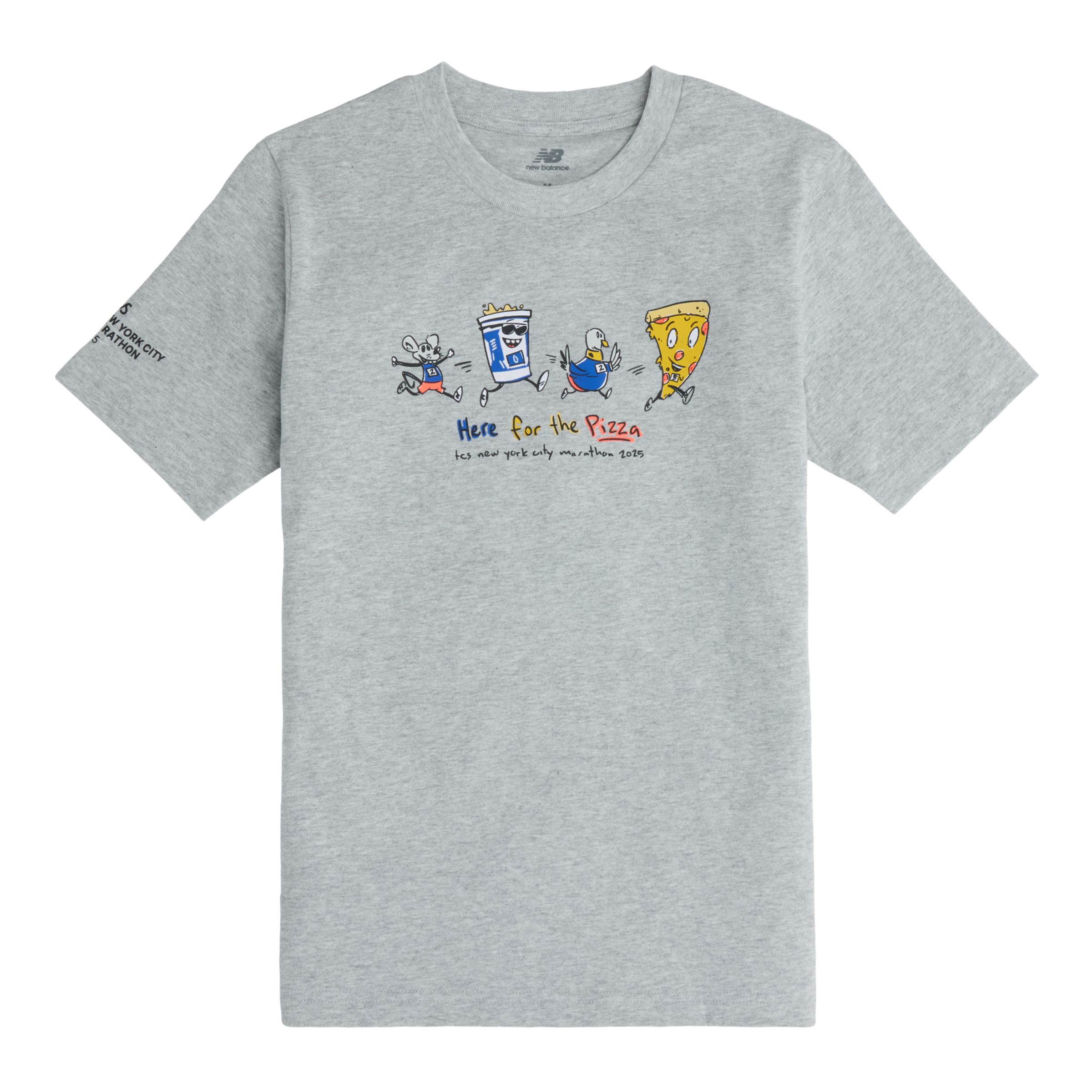 【NONCODE】(Unisex) Balance Line Overfit T-Shirt NYC Maration Youth Graphic T-Shirt - New Balance