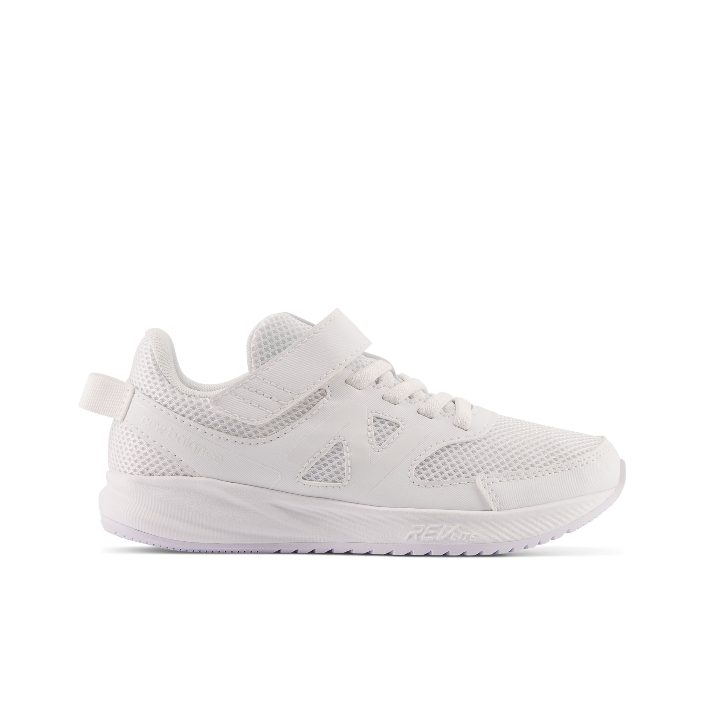 New Balance Kinder 570v3 Bungee Lace With Top Strap In White