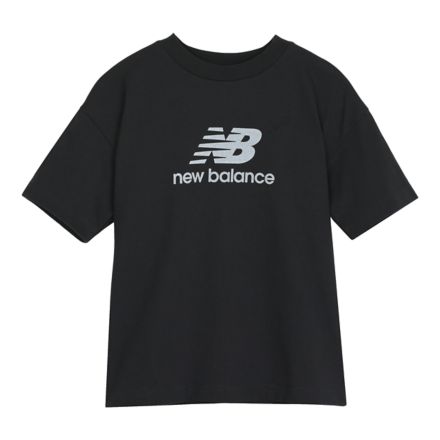 スタックドロゴショートスリーブシャツ, BLACK with Black, YT6124DNBK