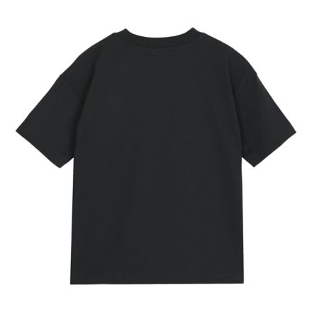 スタックドロゴショートスリーブシャツ, BLACK with Black, YT6124DNBK