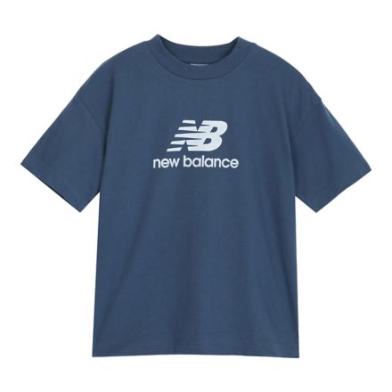 スタックドロゴショートスリーブシャツ, NB NAVY with Blue, YT6124DNNNY