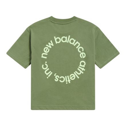 Circular Logo Graphic T-Shirt, OREGANO with Green, YT6146LXAAR