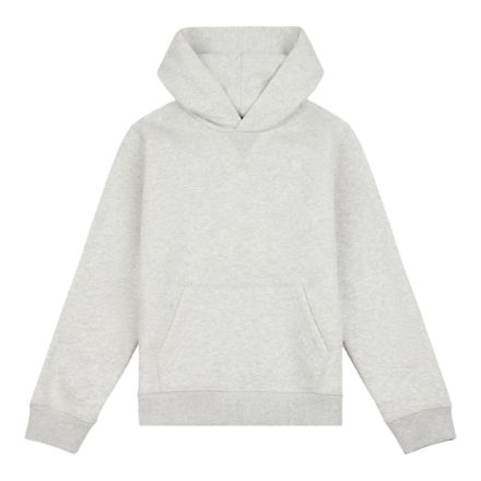 Brush Back Small Logo Hoodie, Ash Heather with Grey, YT6156TRAHH