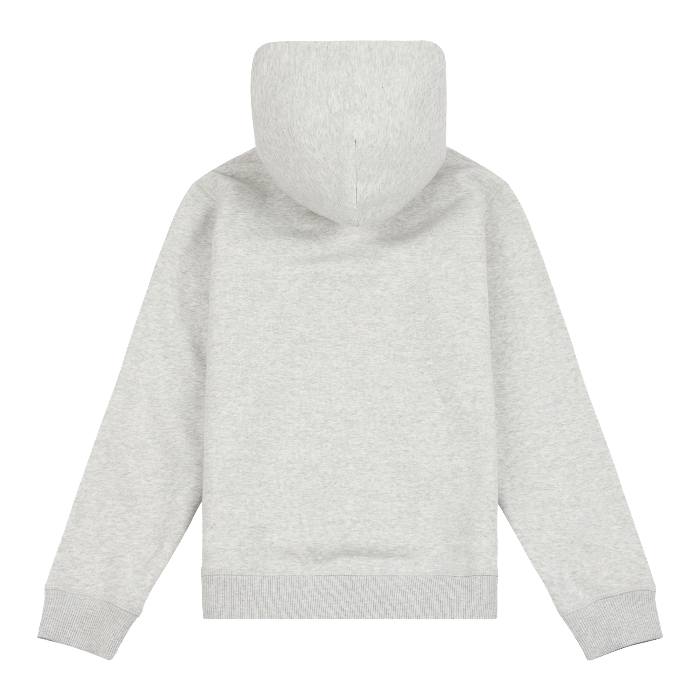 Brush Back Small Logo Hoodie