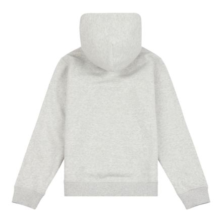 Brush Back Small Logo Hoodie, Ash Heather with Grey, YT6156TRAHH