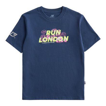 London Edition Graphic T-Shirt 1, NB NAVY with Blue, YT6158SKNNY