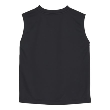 ポリエステル ビッグロゴノースリーブシャツ, BLACK with Black, YT6167U7BK