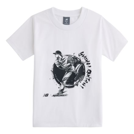 Shohei Kids Graphic Short Sleeve T-Shirt , TEAM NAVY, YT6189AVWT