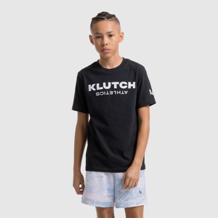 Klutch Athletics Kids Logo T-Shirt, CAVIAR, YT61A19SBK