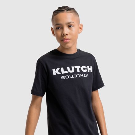 Klutch Athletics Kids Logo T-Shirt, CAVIAR, YT61A19SBK