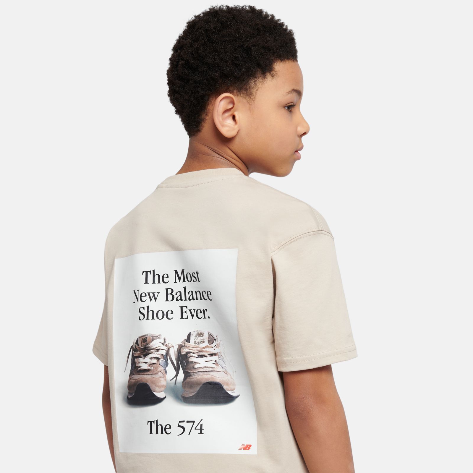 Обувь New Balance 574 Shoe Graphic T-Shirt — фото 3