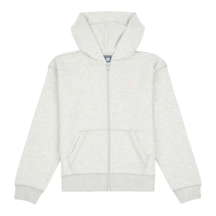 FT Small Logo Zip Hoodie, Ash Heather with Grey, YT61D1Y3AHH