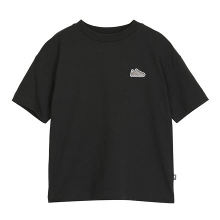 ワッペンショートスリーブシャツ, BLACK with Black, YT61E2MMBK