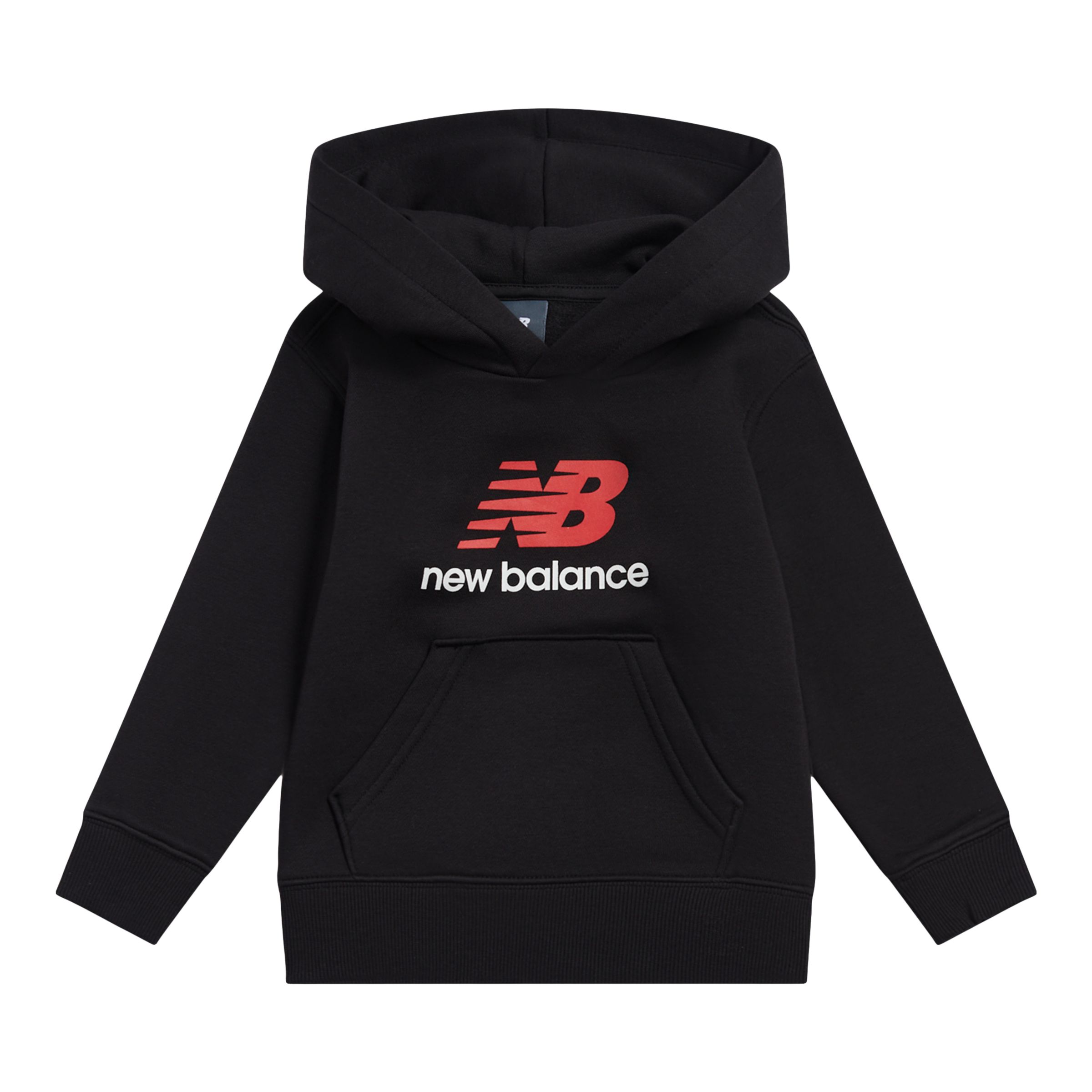 Brush Back Stacked Logo Hoodie
