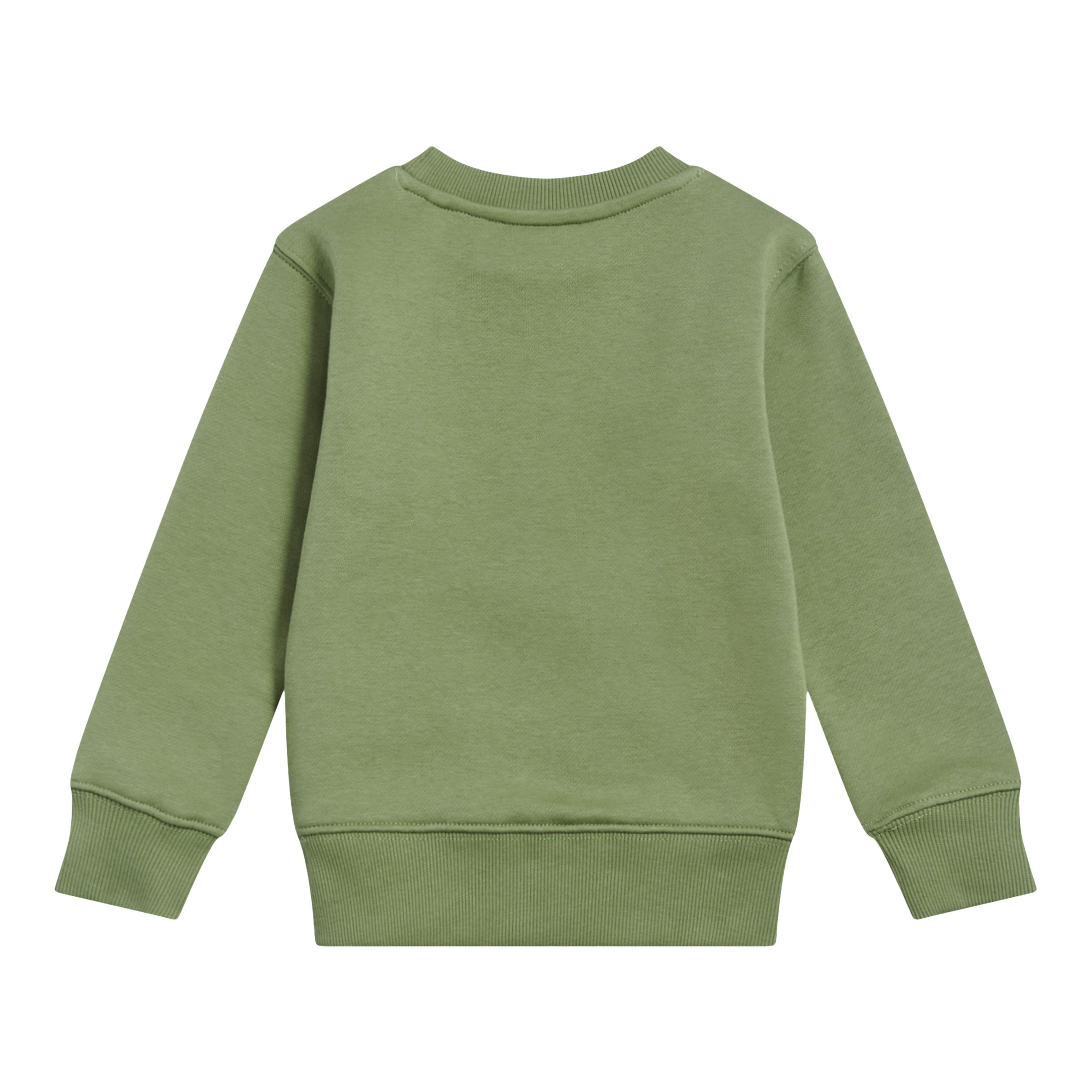 Brush Back Stacked Logo Crew