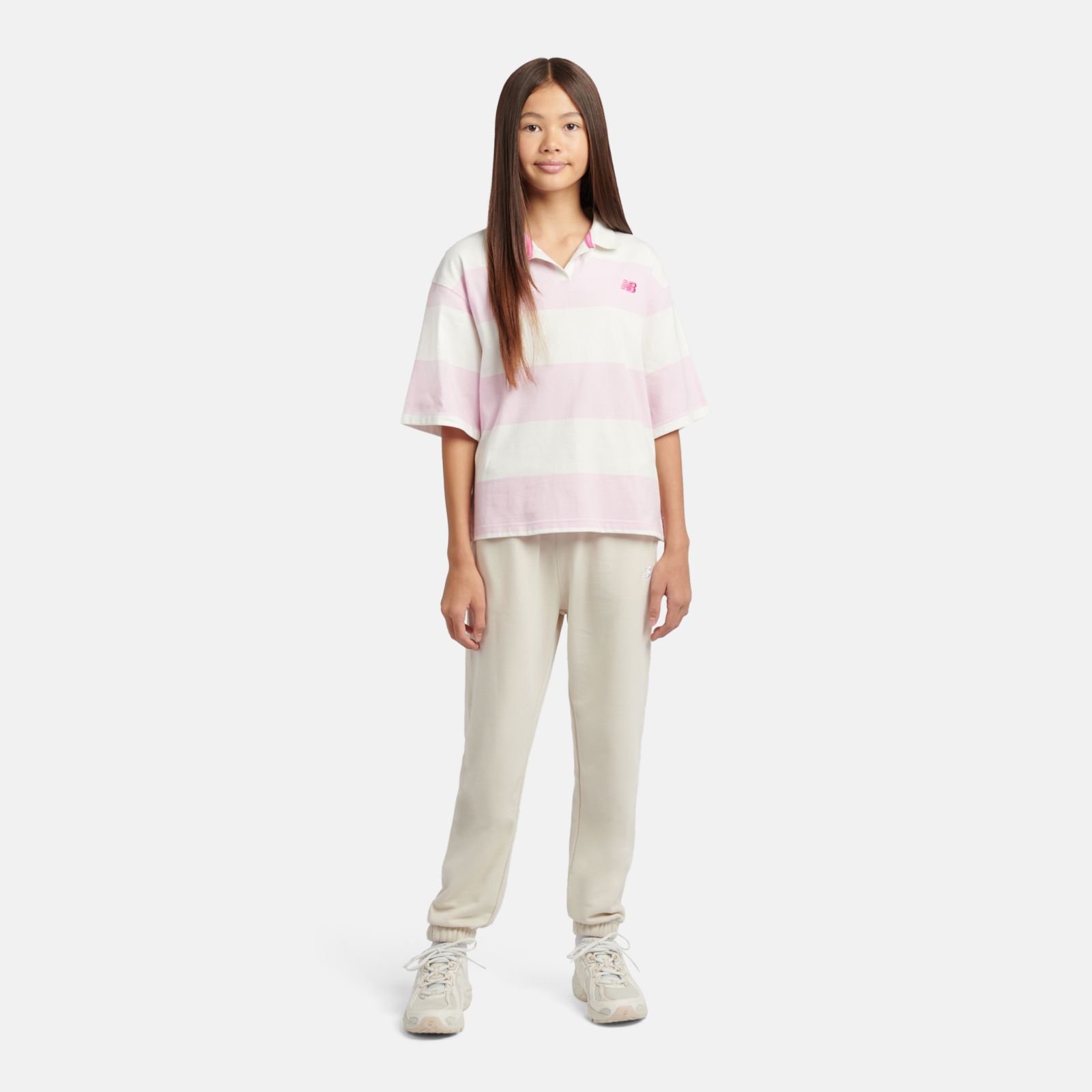 Детские футболки New Balance Striped Rugby Polo — фото 2