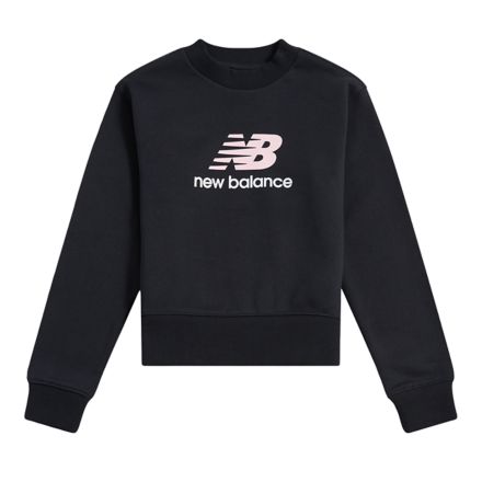 BB Stacked Logo Crew, NEGRO, YT61P0MEBK