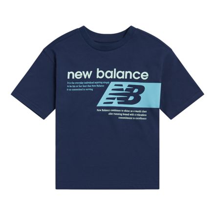 Athletics Relaxed Player Graphic T-Shirt, NB NAVY with Blue, YT61P8SANNY