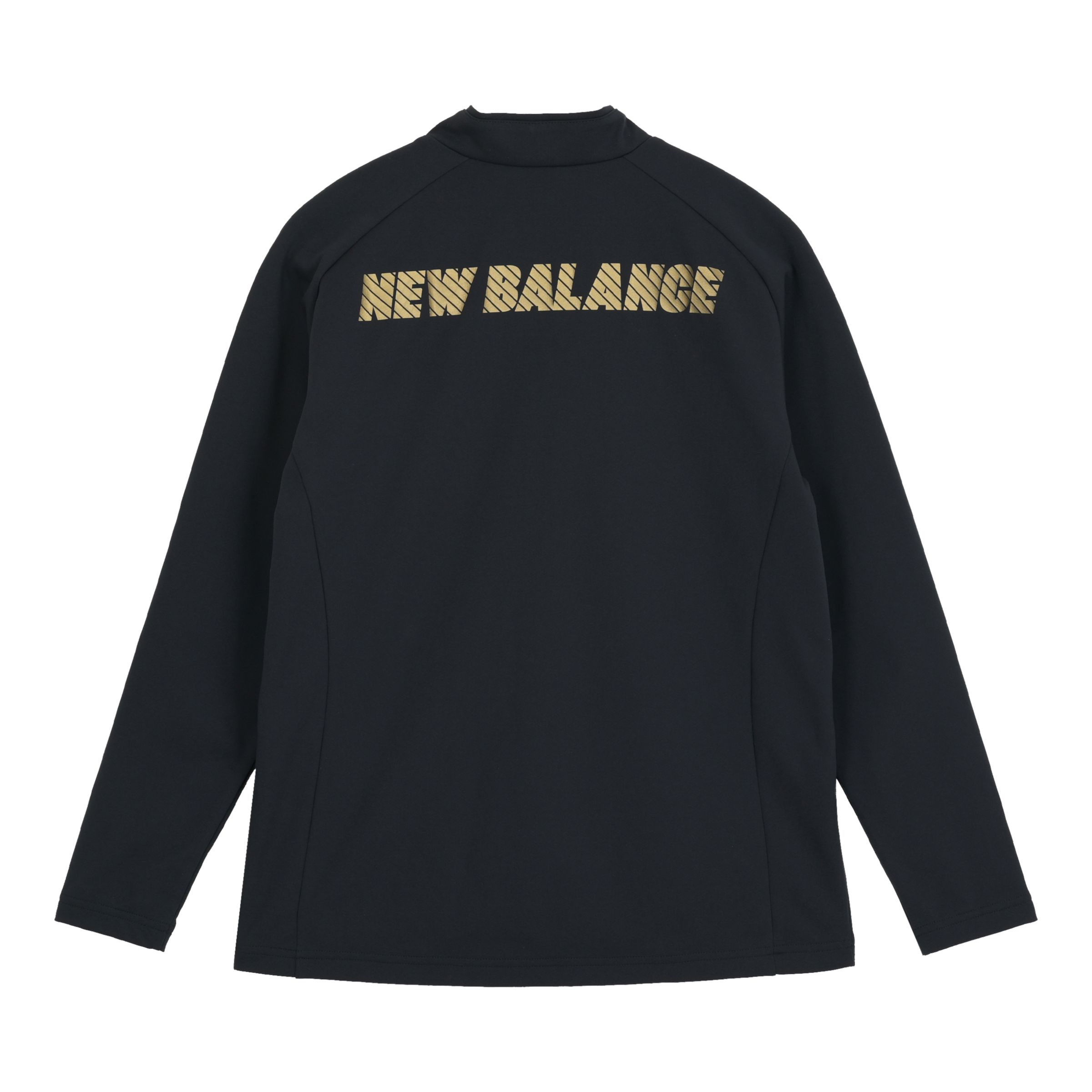 Black Out ストレッチニットハーフジップトップ