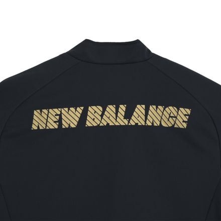 Black Out ストレッチニットハーフジップトップ