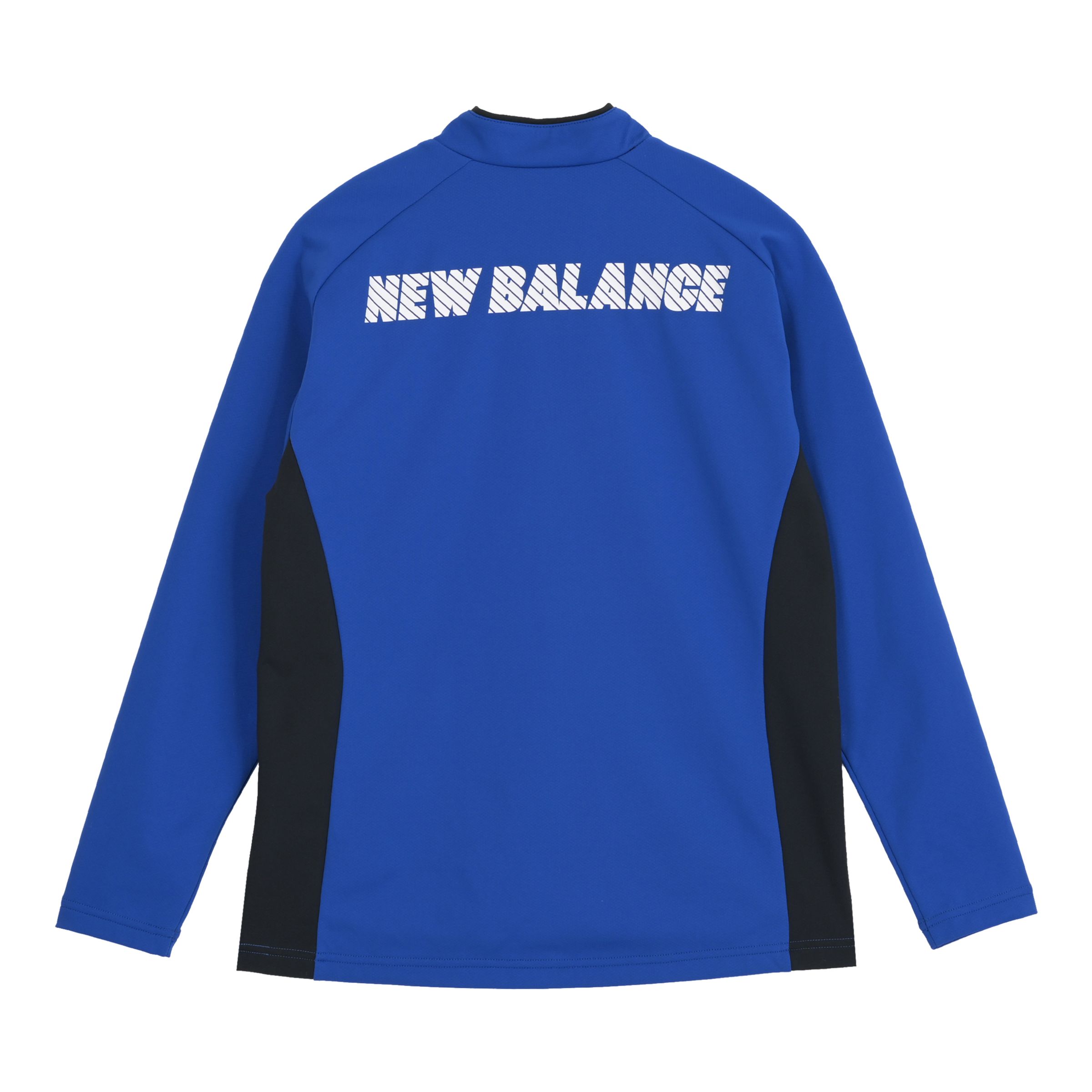 Black Out ストレッチニットハーフジップトップ