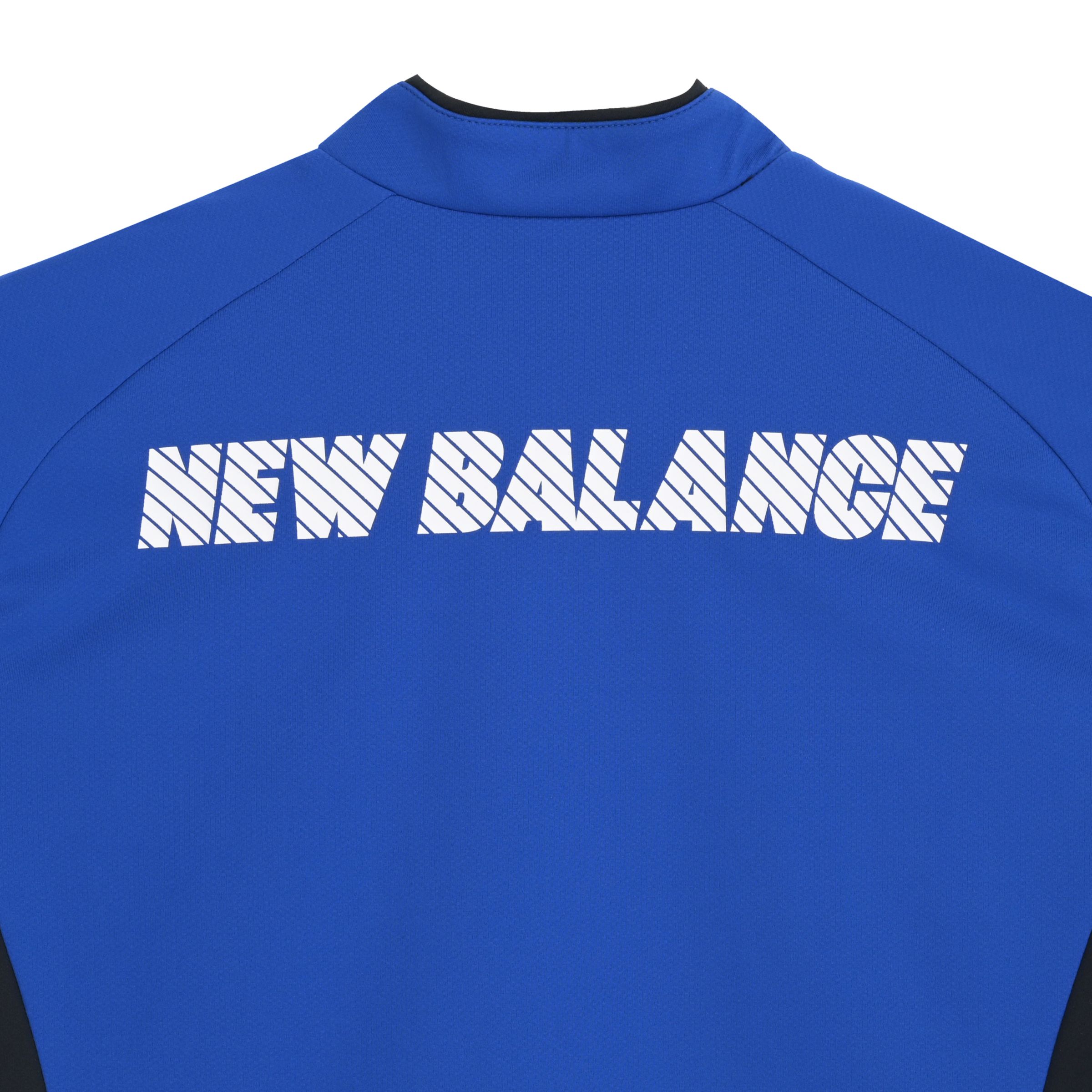 Black Out ストレッチニットハーフジップトップ