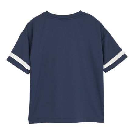 ポリエステルグラフィックショートスリーブシャツ, NB NAVY with Blue, YT61Q549NNY