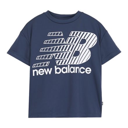 ポリエステル ビッグロゴショートスリーブシャツ, NB NAVY with Blue, YT61U536NNY