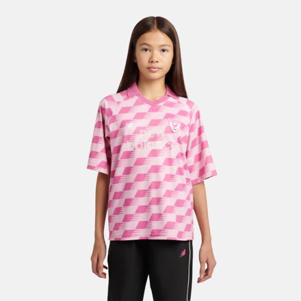 Megaspeed Printed Football T-Shirt, LIGHT RASPBERRY with Pink, YT61W8VCLIR