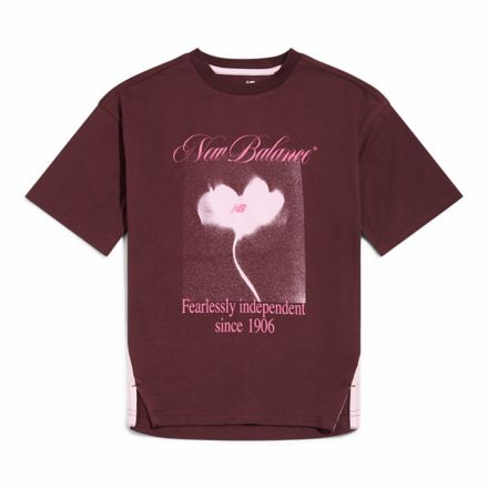 Rooted Floral Graphic T-Shirt, CUERO COLOR CEREZA, YT6207MAYLR