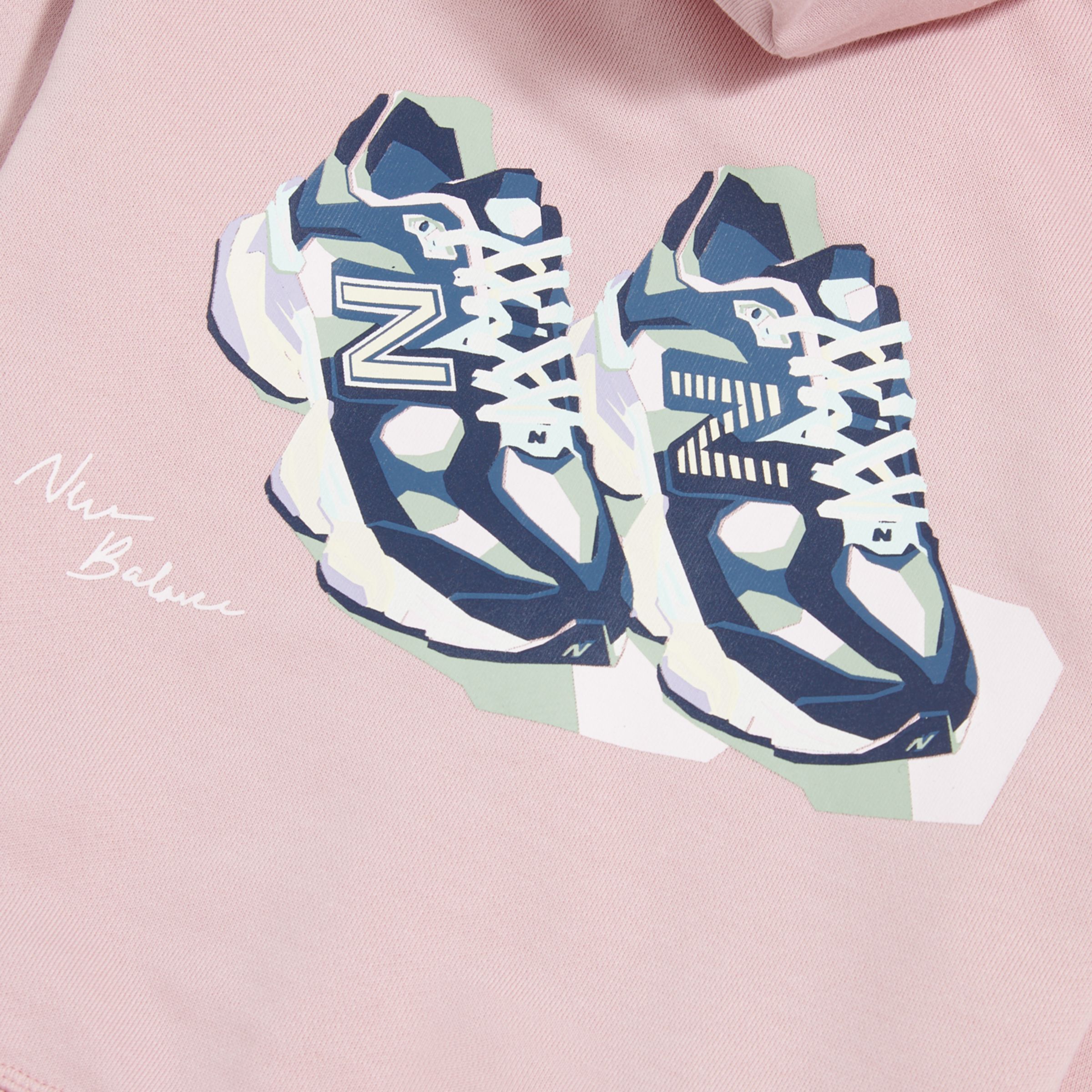 9060 Graphic Cropped Zip Hoodie