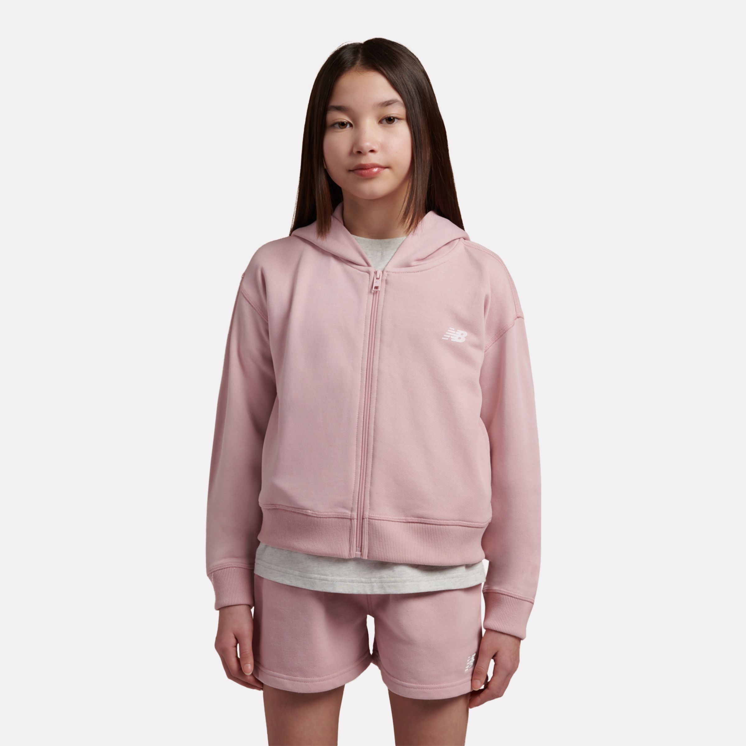 9060 Graphic Cropped Zip Hoodie