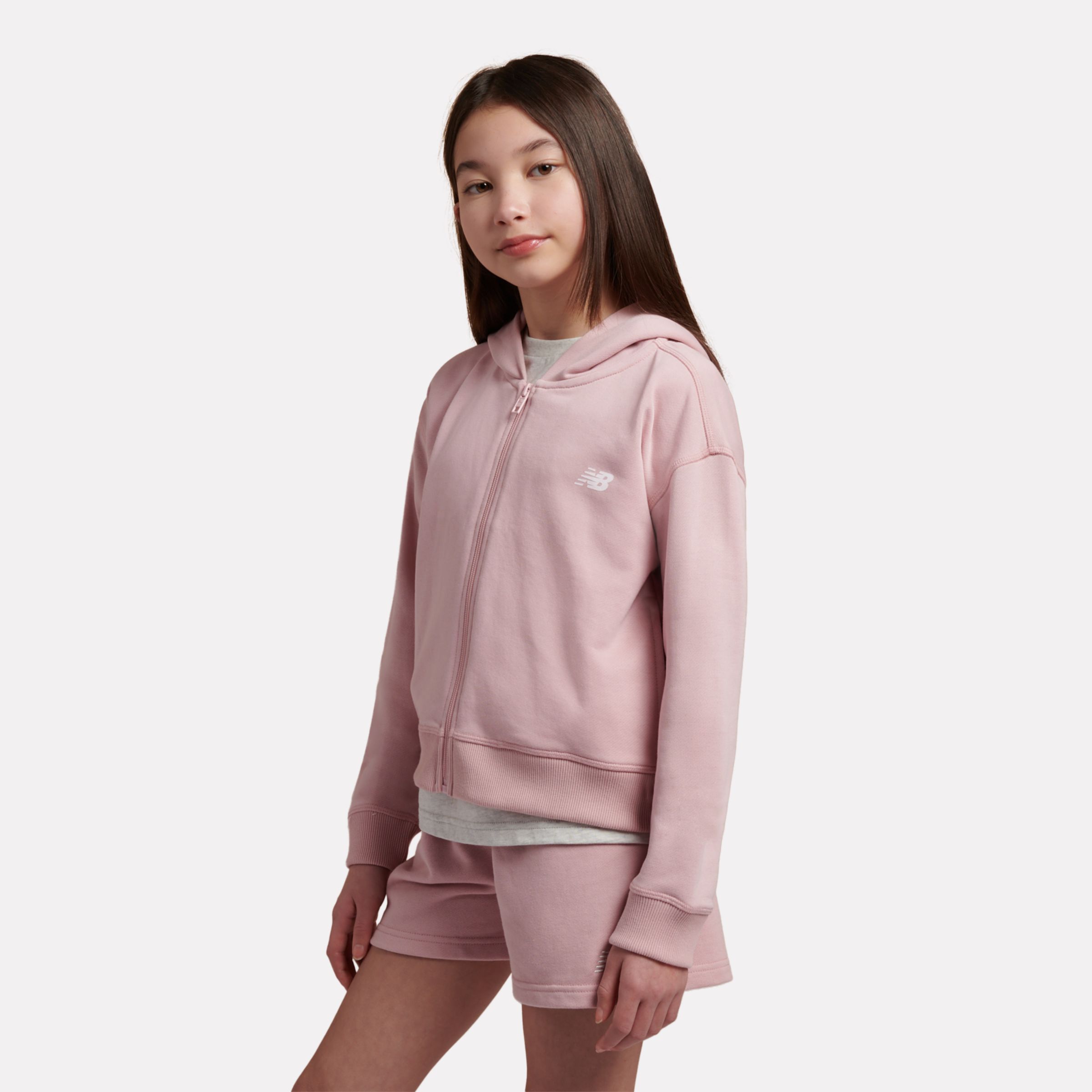 9060 Graphic Cropped Zip Hoodie