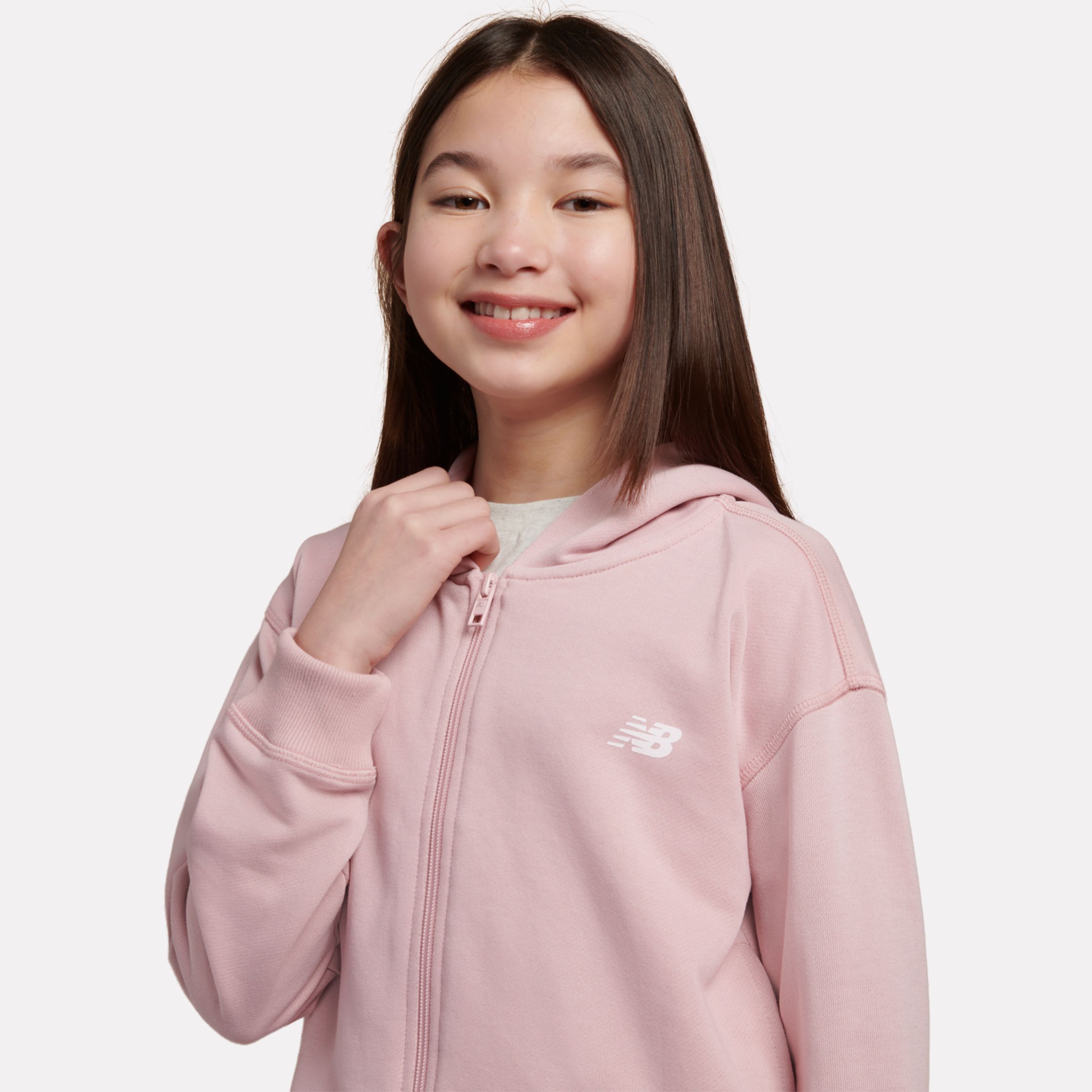 9060 Graphic Cropped Zip Hoodie