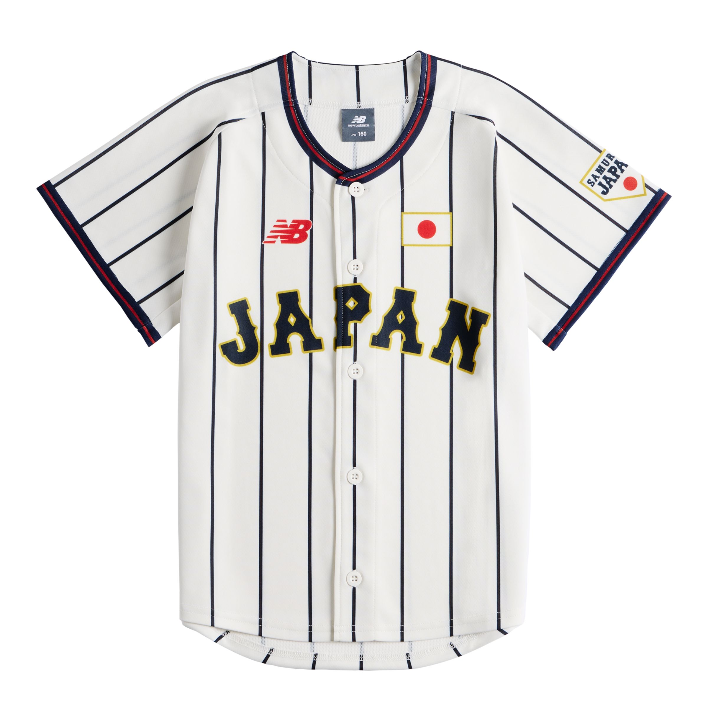 New Balance 侍ジャパン ジュニアレプリカユニフォーム, YT62C1DKWT