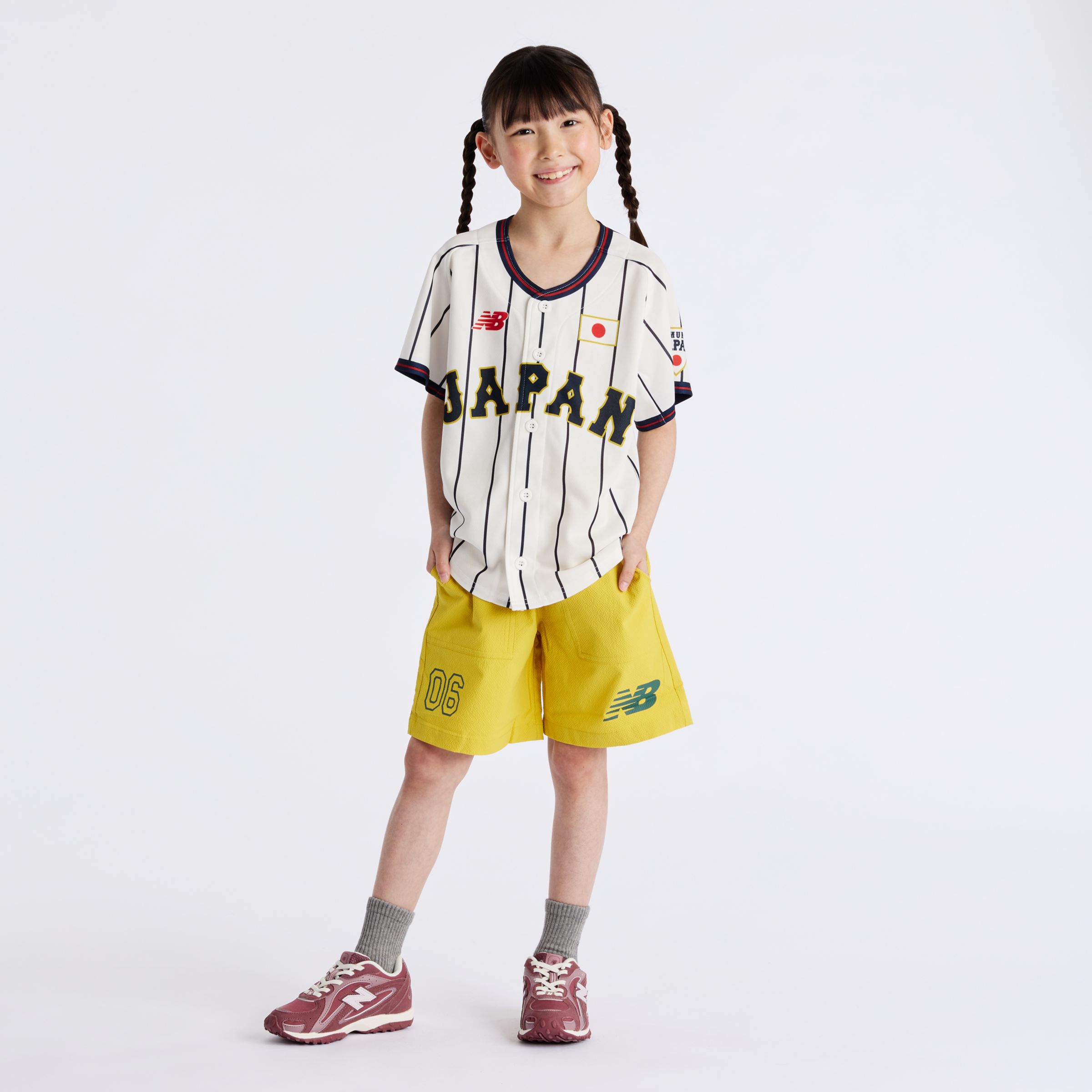 New Balance 侍ジャパン ジュニアレプリカユニフォーム, YT62C1DKWT