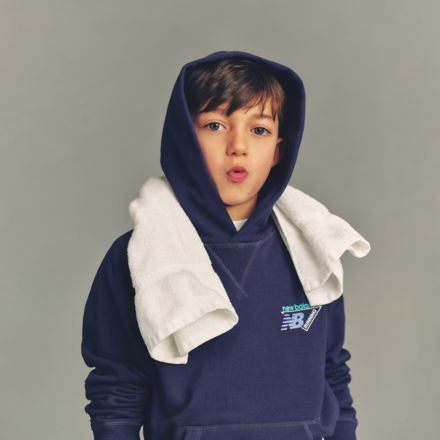 トライロゴグラフィックスウェットフーディ, NB NAVY, YT62F478NNY