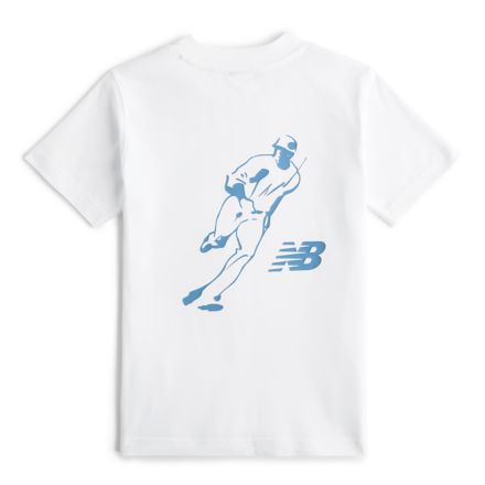 Shohei Kids Logo Short Sleeve T-Shirt, WHITE, YT62N1TWWT