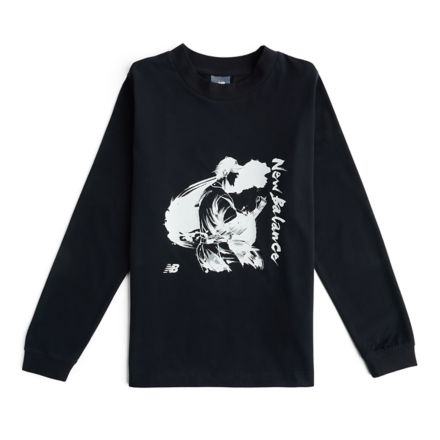 Shohei Kids Strikeout Victory Long Sleeve T-Shirt, CAVIAR, YT62Q682BK