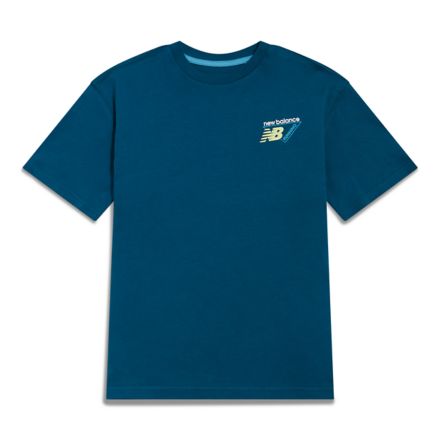 Classic Tri-Logo Graphic T-Shirt, STREAMSONG, YT62R87MSTS