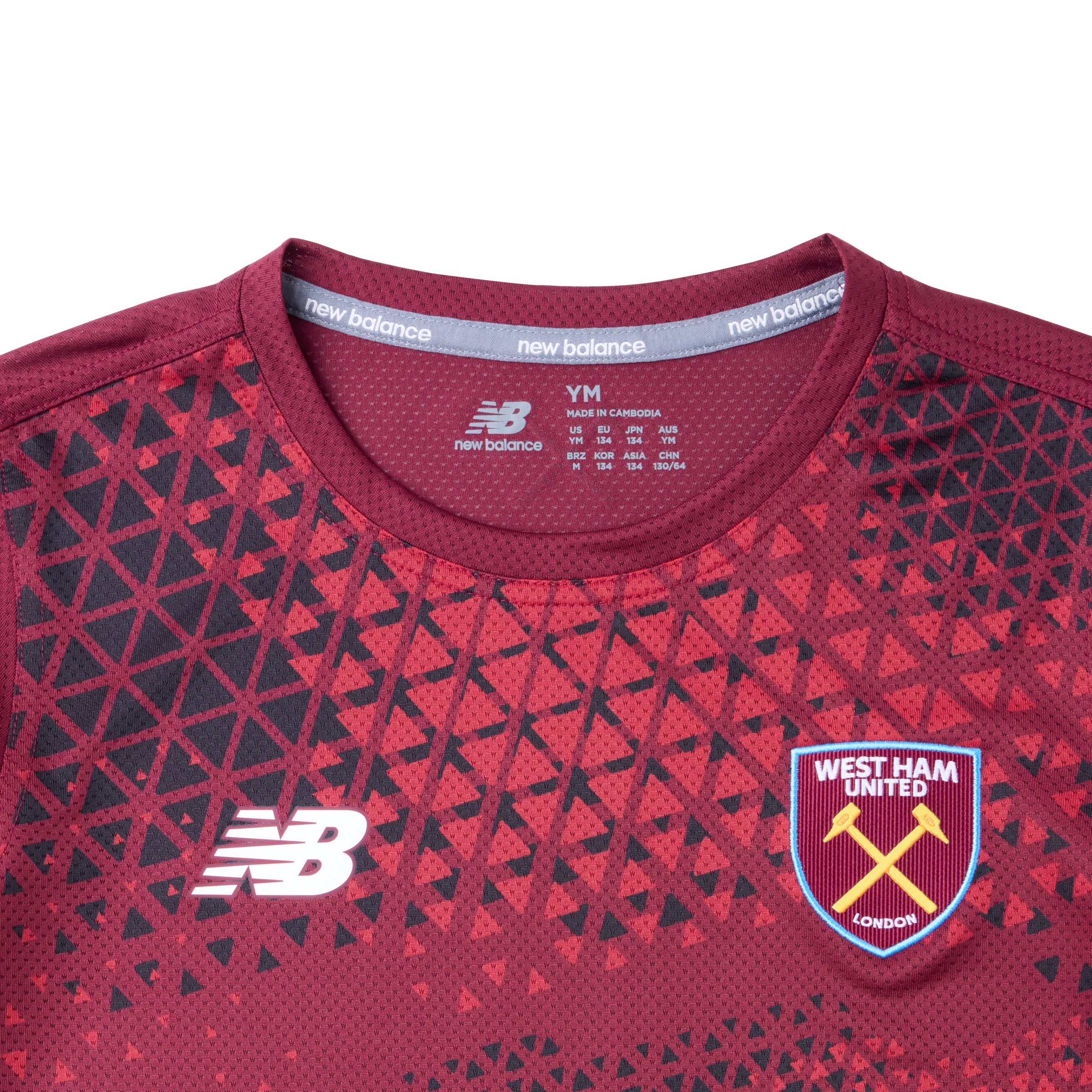 New Balance West Ham United 26/27 Youth Match Jersey, YT62S6JXHME