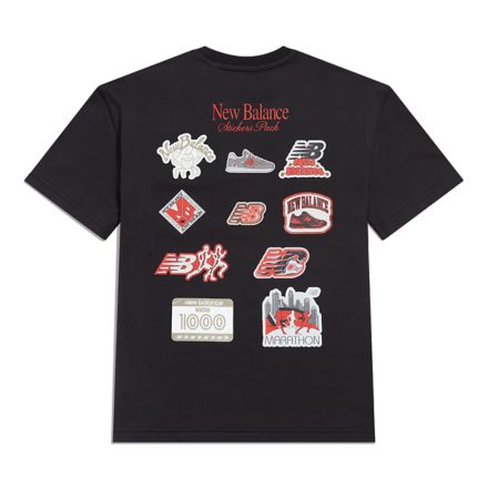 Sticker Pack Logo T-Shirt, BLACK, YT62W8OOBK