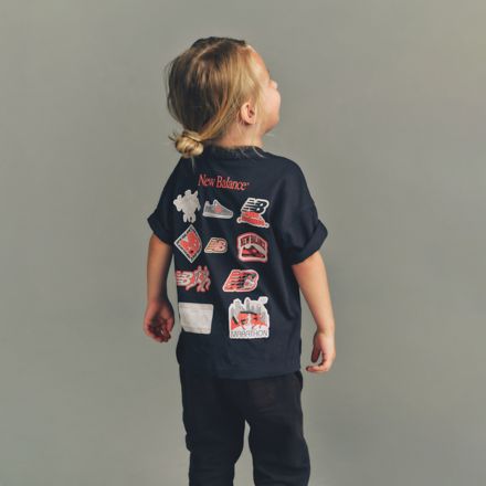 Sticker Pack Logo T-Shirt, BLACK, YT62W8OOBK