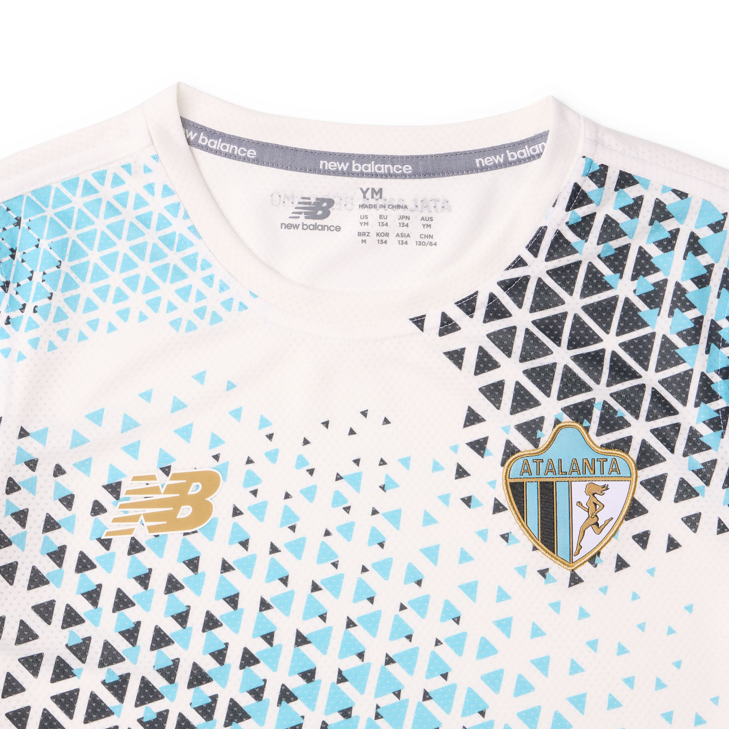 New Balance Atalanta BC 26/27 Youth Football Match Jersey, YT62Z8NYTHD