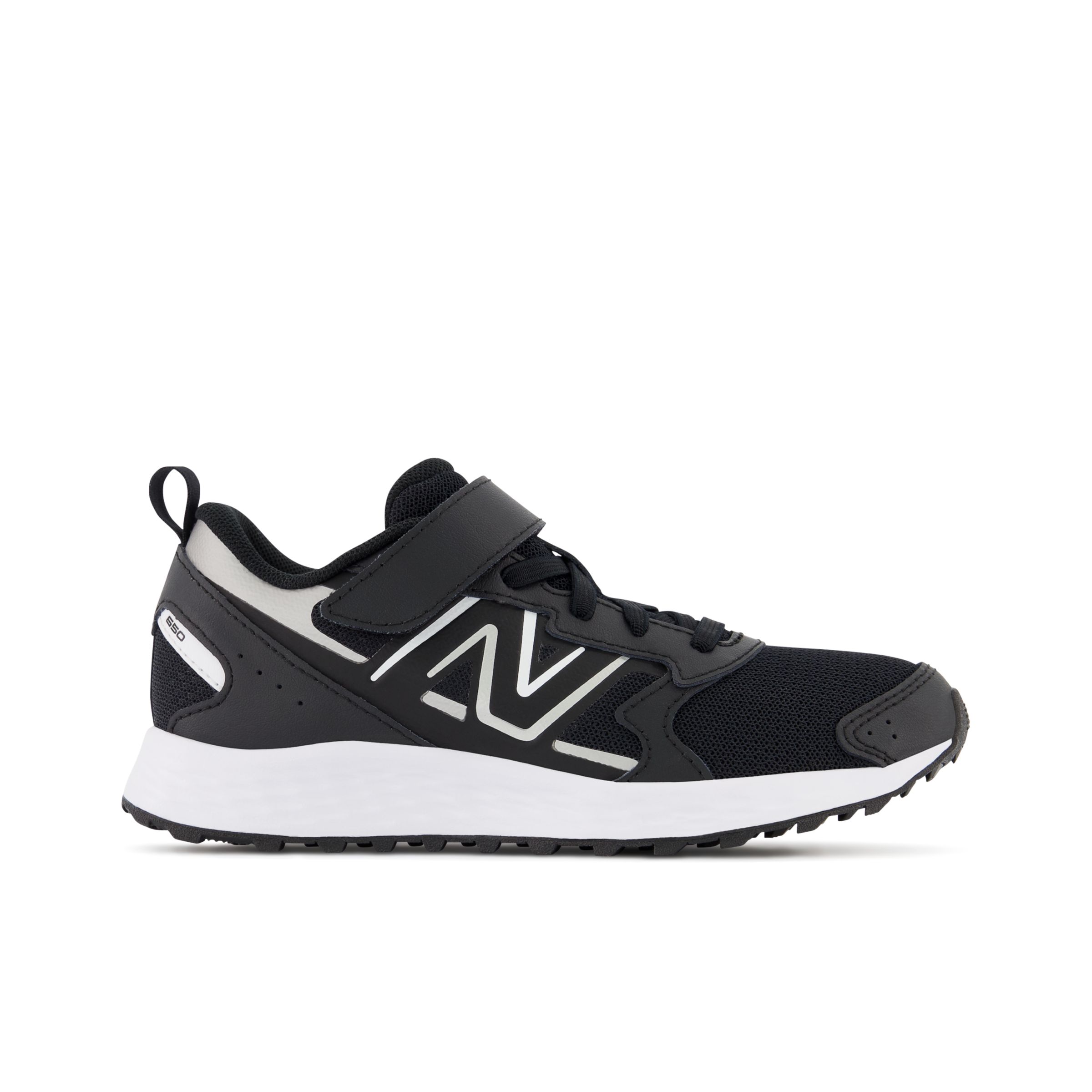 

New Balance Kids' Fresh Foam 650 Bungee Lace with Top Strap Black/Grey/White - Black/Grey/White